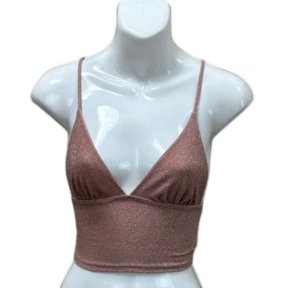 Urban Outfitters sparkle pink crop top size XS